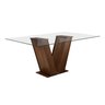 Conjunto Sala de Jantar Mesa Tampo de Vidro 6 Cadeiras Classic Cel Móveis - 5