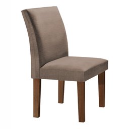 Conjunto Sala de Jantar Mesa Tampo de Vidro 6 Cadeiras Classic Cel Móveis - 6