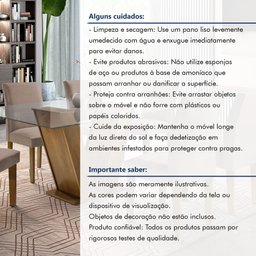 Conjunto Sala de Jantar Mesa Tampo de Vidro 6 Cadeiras Classic  - 14