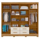 Ver imagem 3 de Guarda Roupa Casal San Lorenzo 8 Pts 4 Gvt com Espelho Moval