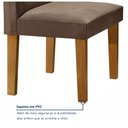 Ver imagem 7 de Conjunto Sala de Jantar Mesa Tampo de Vidro 6 Cadeiras Classic