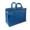 Sacola de Feira - Supermercado - Sacolas Retornáveis - Nylon - Grande - Panami - Azul Listrado - 2