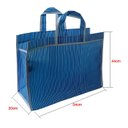 Ver imagem 3 de Sacola de Feira - Supermercado - Sacolas Retornáveis - Nylon - Grande - Panami - Azul Listrado