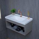 Ver imagem 3 de Gabinete Armario para Banheiro 100% MDF Zoff 63cm com Cuba