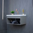 Ver imagem 2 de Gabinete Armario para Banheiro 100% MDF Zoff 63cm com Cuba