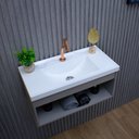 Ver imagem 4 de Gabinete Armario para Banheiro 100% MDF Zoff 63cm com Cuba