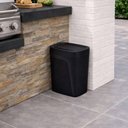 Ver mais imagens de Lixeira Preta Plástica Tampa Basculante Compact Tramontina 8,5l Banheiro Cozinha