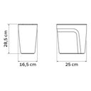 Ver imagem 3 de Lixeira Preta Plástica Tampa Basculante Compact Tramontina 8,5l Banheiro Cozinha
