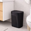 Ver imagem 5 de Lixeira Preta Plástica Tampa Basculante Compact Tramontina 8,5l Banheiro Cozinha