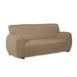Capa Para Sofa 3 Lugares Super Resistentes Carolina Gold Bege - 1