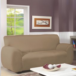 Capa Para Sofa 3 Lugares Super Resistentes Carolina Gold Bege - 2