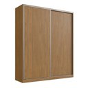 Ver imagem 1 de Guarda-Roupa Casal 2 Portas de Correr 3 Gavetas MDF 235x200cm Nexo Marrom Freijó Natura