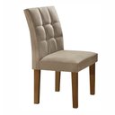 Ver imagem 3 de Conjunto Sala de Jantar Mesa Classic Tampo de Vidro 6 Cadeiras Vitória