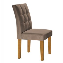 Conjunto Sala de Jantar Mesa Classic Tampo de Vidro 6 Cadeiras Vitória  - 6