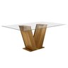 Conjunto Sala de Jantar Mesa Classic Tampo de Vidro 6 Cadeiras Vitória - 5