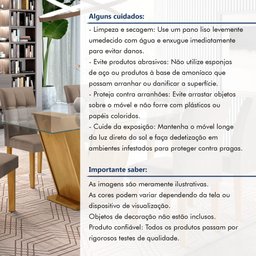 Conjunto Sala de Jantar Mesa Classic Tampo de Vidro 6 Cadeiras Vitória  - 14