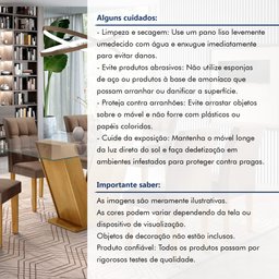 Conjunto Sala de Jantar Mesa Classic Tampo de Vidro 6 Cadeiras Vitória  - 13