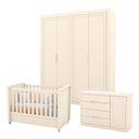 Ver imagem 1 de Quarto de Bebê Tutto New 4 Portas Off White - Matic