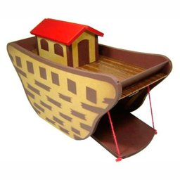 Arca de Noé com Animais Brinquedo de Madeira - 3