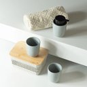 Ver imagem 3 de Kit para Banheiro em Cerâmica ou 3 Peças Linha Osaka - Azul Glacial