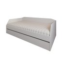 Ver imagem 1 de Sofá Cama Solteiro Multiuso Duo com Cama Auxiliar em Mdf Reforçado 15mm Branco