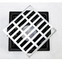 Ver imagem 5 de Grelha Pluvial 20X20 Reta Aluminio com Coletora Saída Baixa - Escovado - Ficone Reis