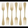 Conjunto 6 Garfos para Mesa de Aco Inox Positano Dourado 20Cm - 1