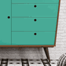 Cômoda Alice Canela / Turquesa EDN Moveis - 5