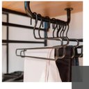 Ver imagem 5 de Suporte Tubo para Cabides Arara Cabideiro 73cm de Teto Closet Masutti Organizador Curvado Preto