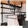 Suporte Tubo para Cabides Arara Cabideiro 73cm de Teto Closet Masutti Organizador Curvado Preto - 5