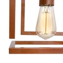 Ver imagem 6 de Kit 3 Pendente Infinity Poptem Cubo Aluminio Cobre Luminária Lustre 20cm Sala