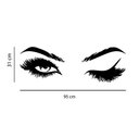 Ver imagem 2 de Adesivo Salão de Beleza Clínica Estética Olhos Piscando Maquiagem Kanto Store Adesivo de Parede Pret
