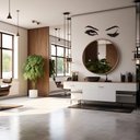 Ver imagem 1 de Adesivo Salão de Beleza Clínica Estética Olhos Piscando Maquiagem Kanto Store Adesivo de Parede Pret