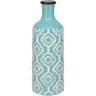 CUZCO GARRAFA DECORATIVA 34x12x12cm CERÂMICA AZUL - 1