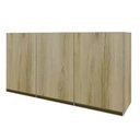 Ver imagem 1 de Armário Para Cozinha Triplo 3 Portas Dinamarca Indekes Castanho 61x120x32