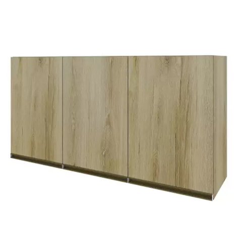 Armário Para Cozinha Triplo 3 Portas Dinamarca Indekes Castanho 61x120x32