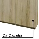 Ver imagem 4 de Armário Para Cozinha Triplo 3 Portas Dinamarca Indekes Castanho 61x120x32