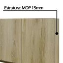 Ver imagem 2 de Armário Para Cozinha Triplo 3 Portas Dinamarca Indekes Castanho 61x120x32