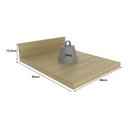 Ver imagem 2 de Tampo 100% Mdf 30mm para Balcão de Cozinha 40cm Multimóveis Cr20438 Carvalho Tropical