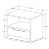 Cabeceira Ripado para Cama King Size Maracá Nature com 2 Mesa de Cabeceira Jatobá com Led Offwhite - - 7