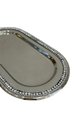 Ver imagem 2 de Bandeja Metal com Filete de Cristais 28cm