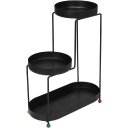Ver imagem 1 de Suporte para Vasos Planta Cachepô 3 Niveis Home&co Metal 45x35x17cm Preto