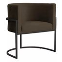 Ver imagem 1 de Poltrona Decorativa P/ Sala de Estar e Outros Ambientes Base de Metal