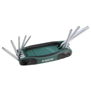 Jogo de Chave Torx T9 a T40 Sata 8 Peças ST09123SJ ST09123SJ