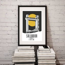 Quadro Elevador Lacerda - 60x48cm:madeira Branca - 2