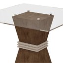 Ver imagem 7 de Conjunto Sala de Jantar Mesa Vitória Tampo de Vidro 4 Cadeiras Rubi Cel Móveis