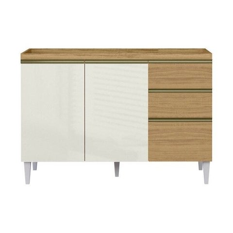 Balcão de Cozinha Thais 120cm sem Tampo Aramóveis