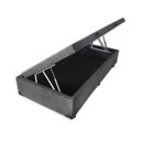 Ver imagem 4 de Cama Box Baú Solteiro Confort Acolchões Suede Cinza