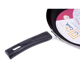 Panela Frigideira Antiaderente 24cm Alumínio - Preto - 3
