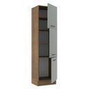 Ver imagem 4 de Paneleiro Madesa Agata 60 cm 3 Portas Rustic/Cinza Cor:Rustic/Cinza
